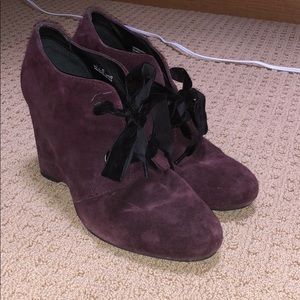 Born Crown Kensi Purple Suede Wedges
